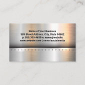 Semi Truck Logo | Metaalborstel Visitekaartje (Achterkant)