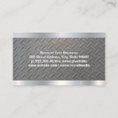 Semi Truck Logo | Metaalstaal Visitekaartje (Achterkant)