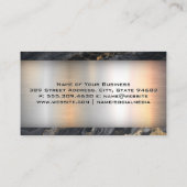 Semi Truck Logo | Metallisch | Marmer Visitekaartje (Achterkant)