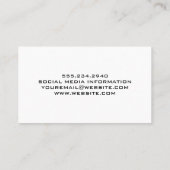 Semi Truck Logo | Staalstaal Bord Visitekaartje (Achterkant)