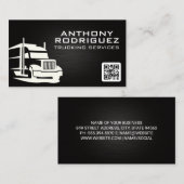 Semi Truck Logo | Veiling | QR-code Visitekaartje (Voorkant / Achterkant)