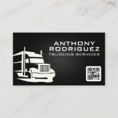 Semi Truck Logo | Veiling | QR-code Visitekaartje (Voorkant)