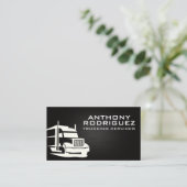 Semi Truck Logo | Veiling Visitekaartje (Staand voorkant)