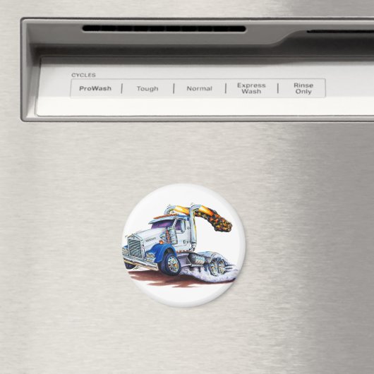 Semi Truck Magneet (Insitu (Vaatwasser))