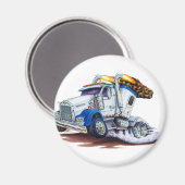 Semi Truck met slaapcabine Magneet (Voorkant / Achterkant)