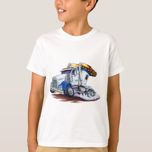 Semi Truck met slaapcabine T-shirt (Voorkant)