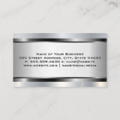 Semi Truck Metal Logo | Metaalborstel Visitekaartje (Achterkant)