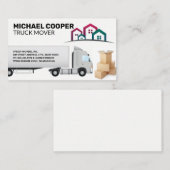 Semi Truck | Movers | Verplaatsingsdozen | Thuis Visitekaartje (Voorkant / Achterkant)