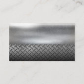 Semi Truck Pistons | Industrieel staal Metallic Visitekaartje (Achterkant)