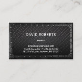 Semi Truck Professioneel Metaal Lijst Trucking Visitekaartje (Achterkant)