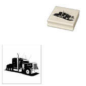 Semi Truck Rubberstempel (Gestempeld)