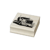 Semi Truck Rubberstempel (Stempel)