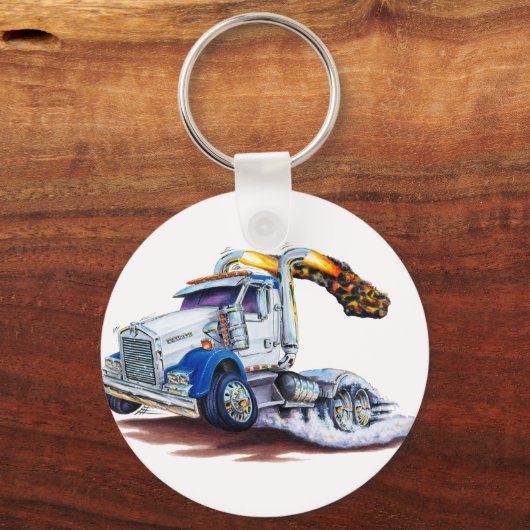 Semi Truck Sleutelhanger (Voorkant)