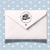 Semi Truck Thema Zelfinktende Stempel