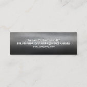 Semi Truck Trailer op de weg | vervoer Mini Visitekaartje (Achterkant)