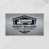 Semi Truck Transport Supplies Logo Afsprakenkaartje (Voorkant)