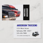 Semi Truck TransportCompany Visitekaartje (Voorkant / Achterkant)