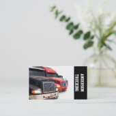 Semi Truck TransportCompany Visitekaartje (Staand voorkant)