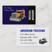 Semi Truck TransportCompany Visitekaartje (Voorkant / Achterkant)