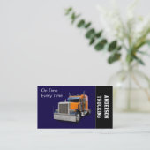 Semi Truck TransportCompany Visitekaartje (Staand voorkant)