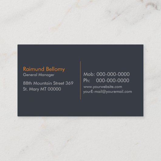 Semi Truck Trucking en Logistiek Visitekaartje (Achterkant)