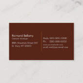 Semi Truck Trucking en Logistiek Visitekaartje (Achterkant)