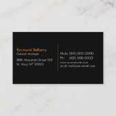 Semi Truck Trucking en Logistiek Visitekaartje (Achterkant)