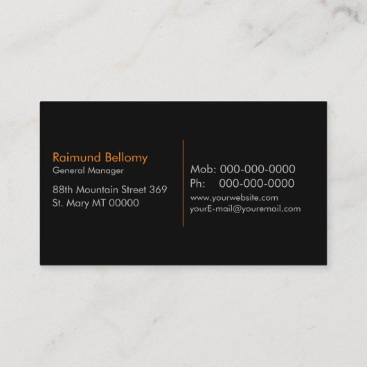 Semi Truck Trucking en Logistiek Visitekaartje (Achterkant)