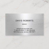 Semi Truck Veteraan Trucking Amerikaanse vlag Visitekaartje (Achterkant)