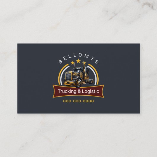 Semi Truck Visitekaartje (Voorkant)