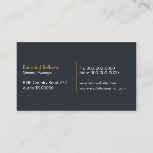 Semi Truck Visitekaartje (Achterkant)