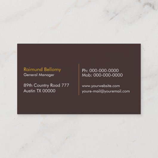 Semi Truck Visitekaartje (Achterkant)