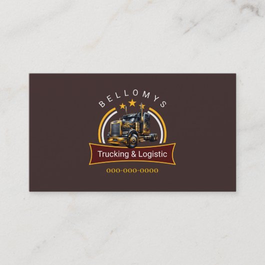 Semi Truck Visitekaartje (Voorkant)