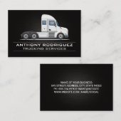 Semi Truck | Visitekaartje zijkant Uitzicht (Voorkant / Achterkant)