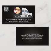 Semi Trucking Services | Visitekaartje QR-code (Voorkant / Achterkant)
