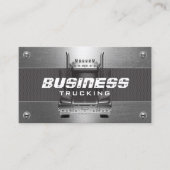 Semi Vrachtwagen Professionele Bouw Trucking Metaa Visitekaartje (Voorkant)