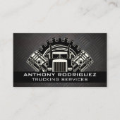 semi-vrachtwagen | Stuurprogramma | Logistieke dra Visitekaartje (Voorkant)