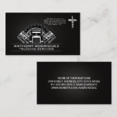 Semi Vrachtwagen Tandwielen en Zuigers | Kruis Visitekaartje (Voorkant / Achterkant)