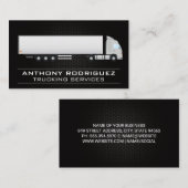 semi-vrachtwagen | Vervoer Leveringen Visitekaartje (Voorkant / Achterkant)