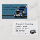 Semi Vrachtwagen Visitekaartje voor vrachtlevering (Voorkant / Achterkant)