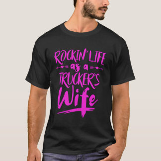 Semi vrachtwagenchauffeur voor vrouwen van trucker t-shirt