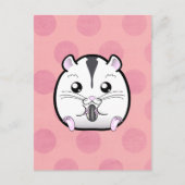 Semi White Russian Dwarf Hamster Briefkaart (Voorkant)