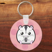 Semi White Russian Dwarf Hamster Sleutelhanger (Voorkant)