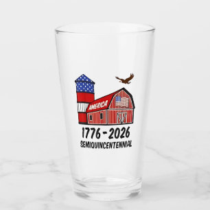 Semiaaiquincentennial 250e verjaardag van de VS 17 Glas