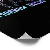 Semicolon Blijf morgen heeft je nodig Poster (Hoek)