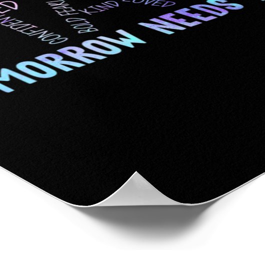 Semicolon Blijf morgen heeft je nodig Poster (Hoek)