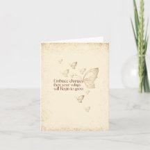 Semicolon Butterfly - Embrace Change Card