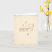 Semicolon Butterfly - Embrace Change Card Kaart (Gele Bloem)