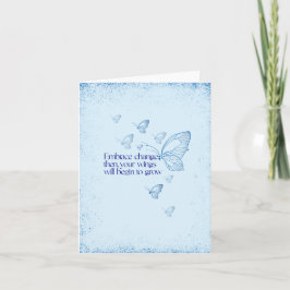 Semicolon Butterfly - Embrace Change Card Kaart