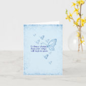 Semicolon Butterfly - Embrace Change Card Kaart (Gele Bloem)